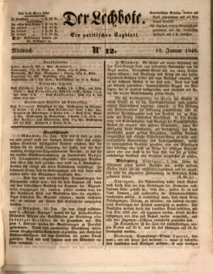 Der Lechbote Mittwoch 12. Januar 1848