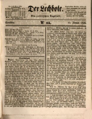 Der Lechbote Samstag 15. Januar 1848