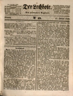 Der Lechbote Montag 17. Januar 1848