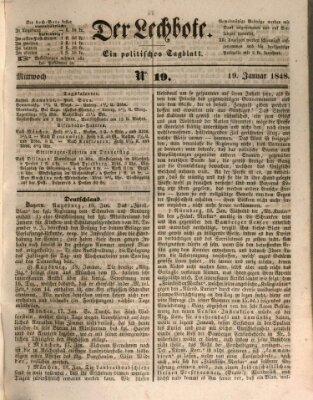 Der Lechbote Mittwoch 19. Januar 1848