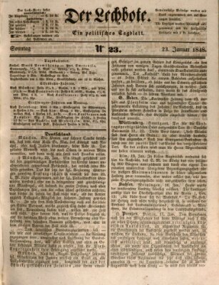 Der Lechbote Sonntag 23. Januar 1848