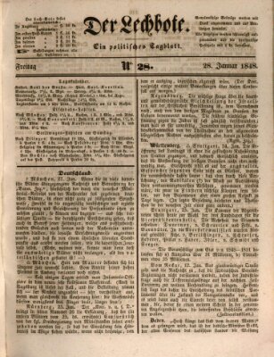 Der Lechbote Freitag 28. Januar 1848