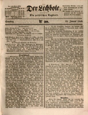 Der Lechbote Samstag 29. Januar 1848