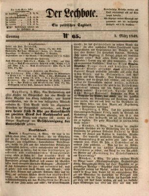 Der Lechbote Sonntag 5. März 1848