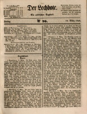 Der Lechbote Freitag 10. März 1848