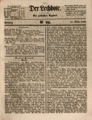 Der Lechbote Sonntag 12. März 1848