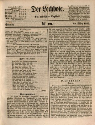 Der Lechbote Sonntag 19. März 1848