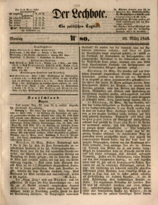 Der Lechbote Montag 20. März 1848