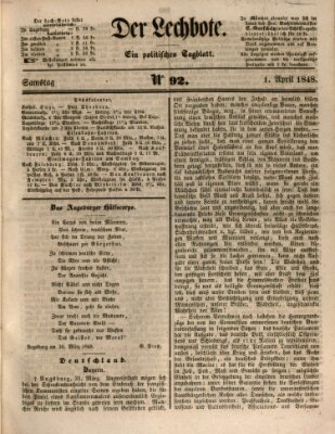 Der Lechbote Samstag 1. April 1848