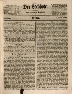 Der Lechbote Mittwoch 5. April 1848