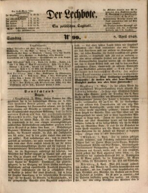 Der Lechbote Samstag 8. April 1848