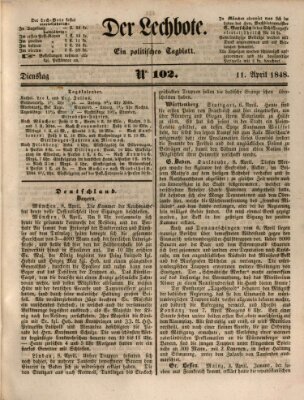 Der Lechbote Dienstag 11. April 1848