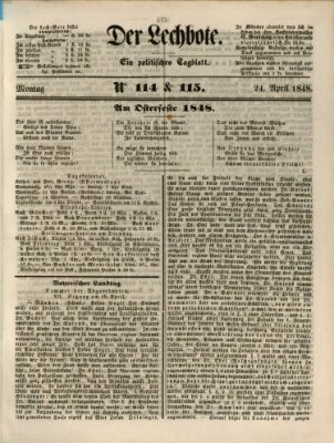 Der Lechbote Montag 24. April 1848