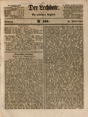 Der Lechbote Sonntag 30. April 1848