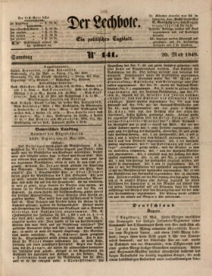 Der Lechbote Samstag 20. Mai 1848