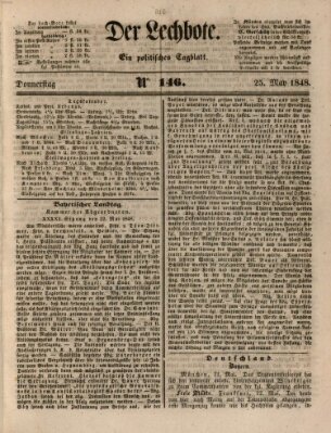 Der Lechbote Donnerstag 25. Mai 1848