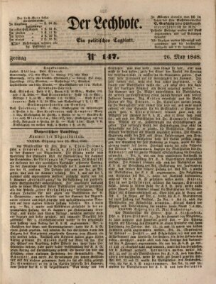 Der Lechbote Freitag 26. Mai 1848