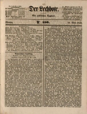 Der Lechbote Montag 29. Mai 1848