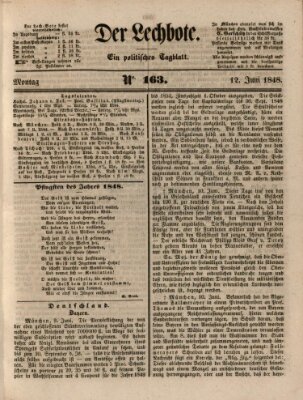 Der Lechbote Montag 12. Juni 1848