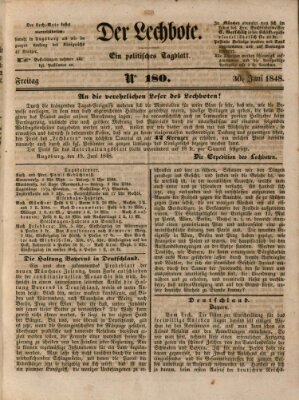 Der Lechbote Freitag 30. Juni 1848