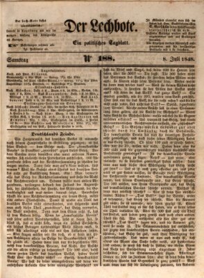 Der Lechbote Samstag 8. Juli 1848