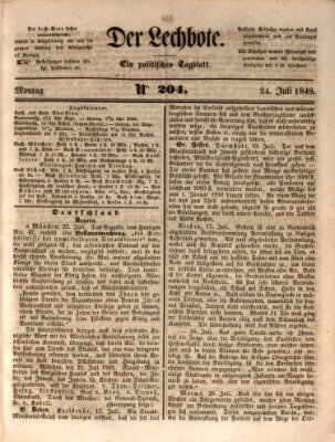 Der Lechbote Montag 24. Juli 1848