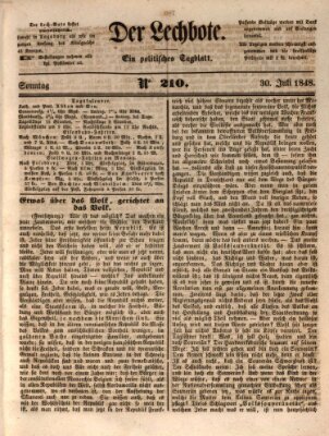 Der Lechbote Sonntag 30. Juli 1848