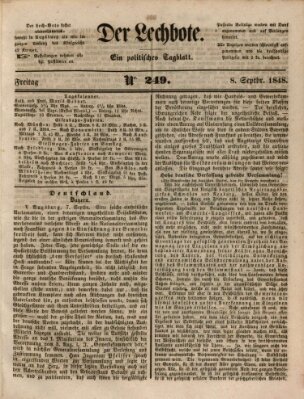 Der Lechbote Freitag 8. September 1848