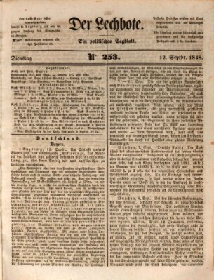 Der Lechbote Dienstag 12. September 1848