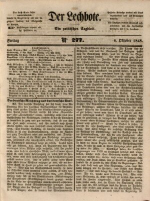 Der Lechbote Freitag 6. Oktober 1848