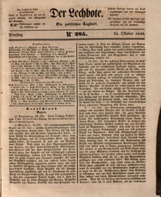 Der Lechbote Dienstag 24. Oktober 1848