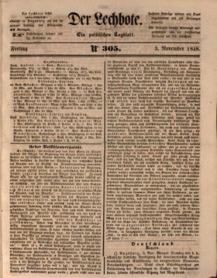 Der Lechbote Freitag 3. November 1848