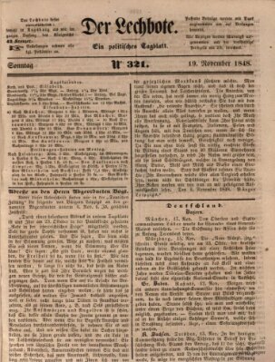 Der Lechbote Sonntag 19. November 1848