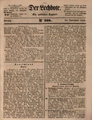 Der Lechbote Freitag 24. November 1848