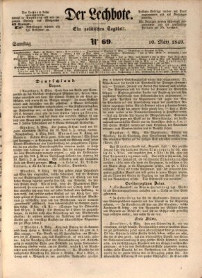 Der Lechbote Samstag 10. März 1849