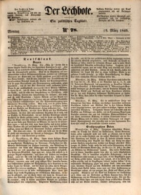 Der Lechbote Montag 19. März 1849