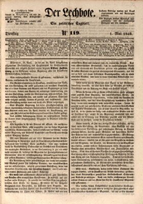 Der Lechbote Dienstag 1. Mai 1849