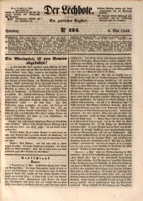 Der Lechbote Sonntag 6. Mai 1849