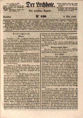 Der Lechbote Dienstag 8. Mai 1849