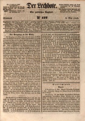 Der Lechbote Mittwoch 9. Mai 1849