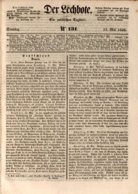 Der Lechbote Sonntag 13. Mai 1849