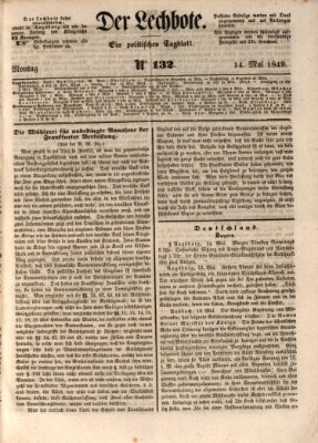 Der Lechbote Montag 14. Mai 1849