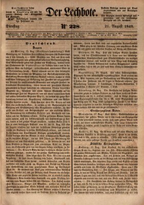 Der Lechbote Dienstag 21. August 1849