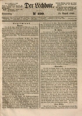 Der Lechbote Donnerstag 23. August 1849