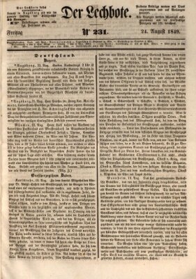 Der Lechbote Freitag 24. August 1849