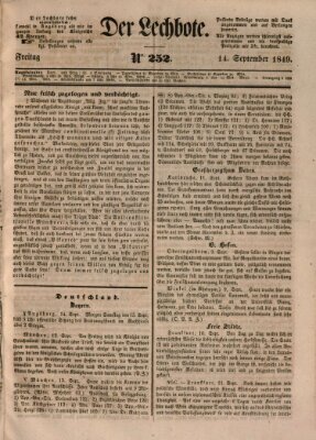 Der Lechbote Freitag 14. September 1849