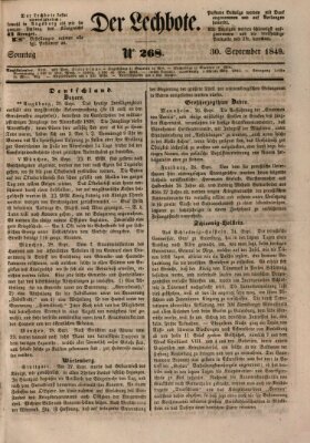 Der Lechbote Sonntag 30. September 1849