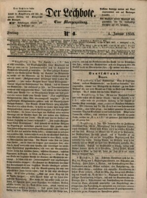 Der Lechbote Freitag 4. Januar 1850