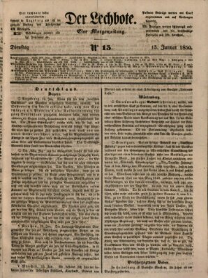 Der Lechbote Dienstag 15. Januar 1850