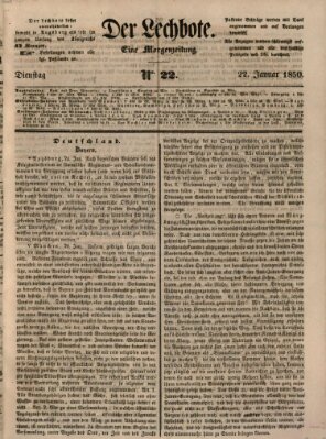 Der Lechbote Dienstag 22. Januar 1850